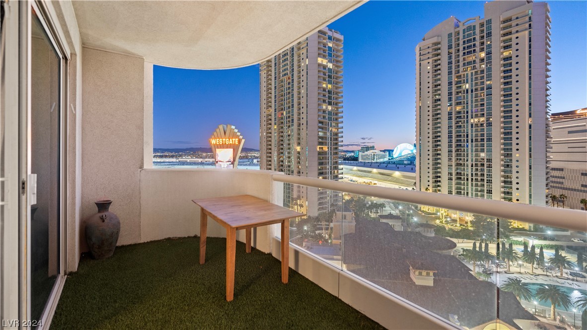 2777 Paradise Road, Unit 1503 Las Vegas, NV 89109 - Photo 64 of 78 Secondary Terrace at Night