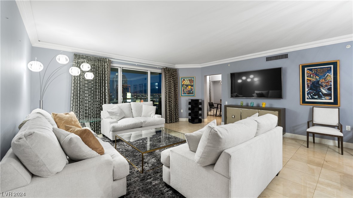 2777 Paradise Road, Unit 1503 Las Vegas, NV 89109 - Photo 10 of 78 Living Room at Night