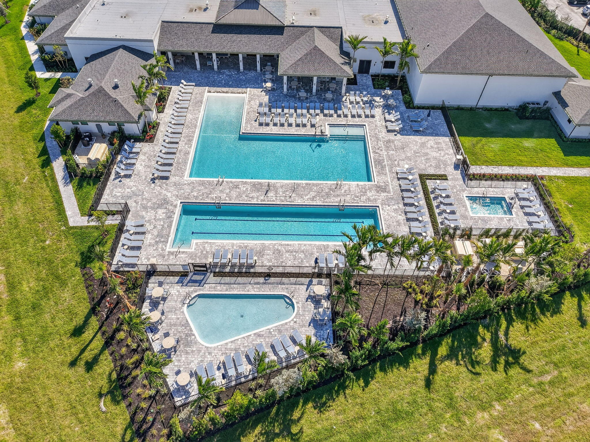 13757 Flora Place, Unit G Delray Beach, FL 33484 - Photo 50 of 58 an aerial view of a house with a garden