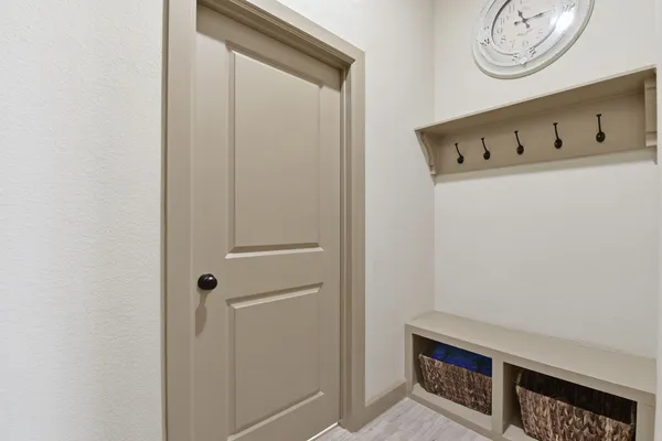a room with storage and utility