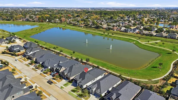 an aerial view of a city