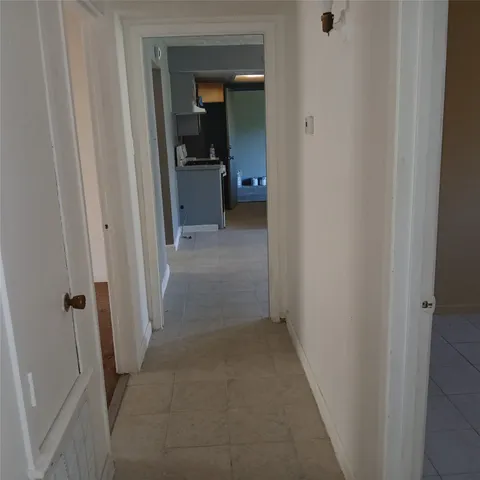 a view of hallway with a hallway