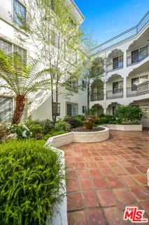 a view of a building with garden