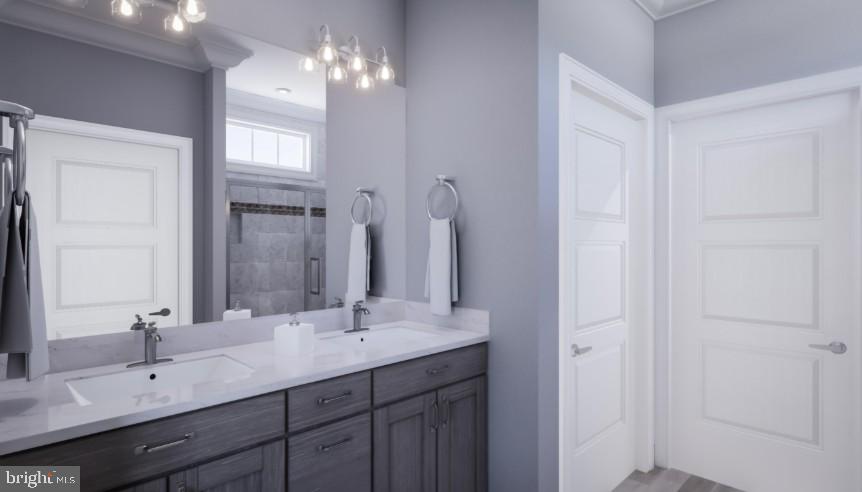 218 Ridge Road Milton, DE 19968 - Photo 6 of 10 a bathroom with double vanity sinks and a mirror