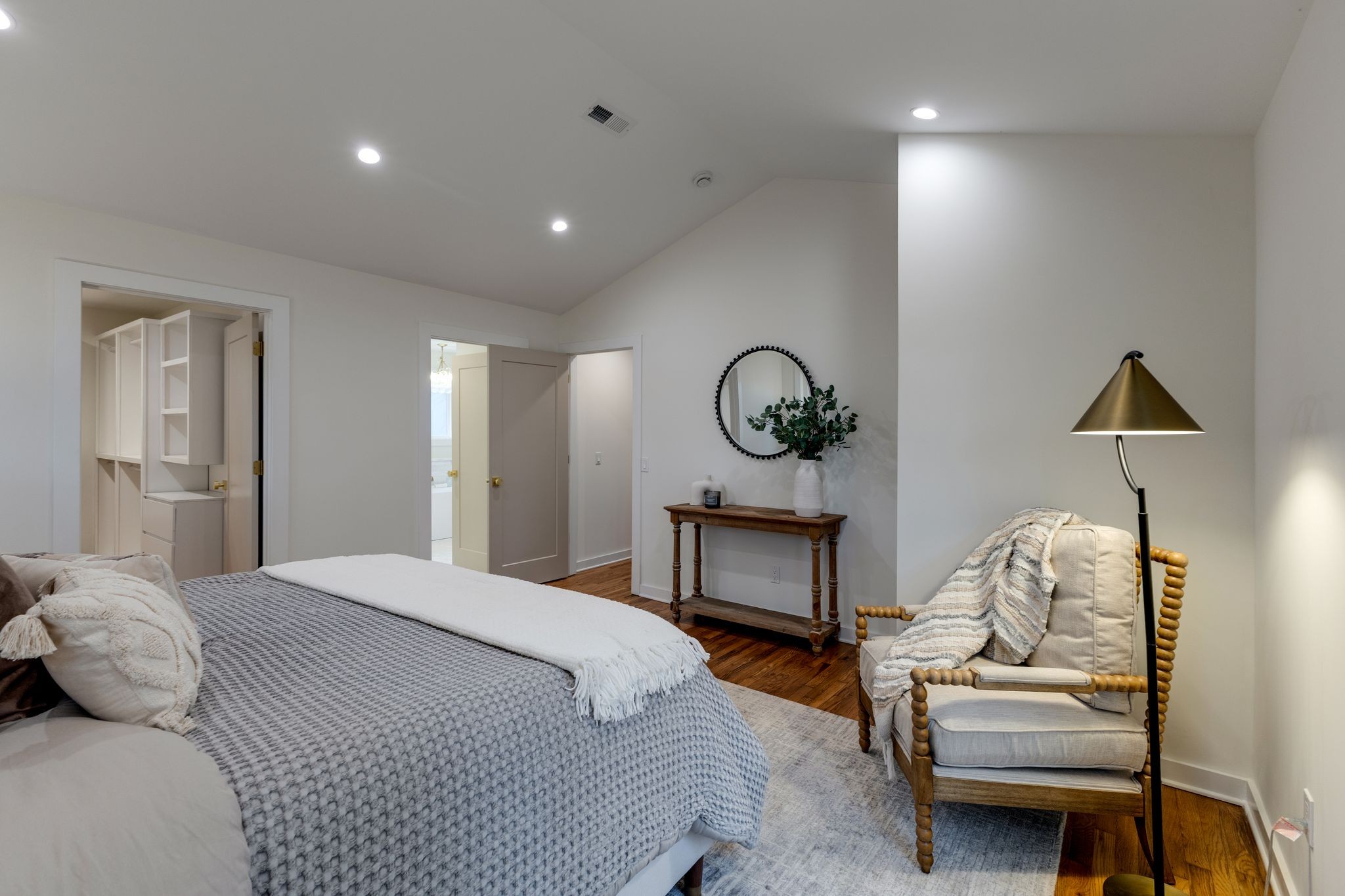 4342 Murfreesboro Road Franklin, TN 37067 - Photo 18 of 41 a bedroom with a bed chair and wall painting