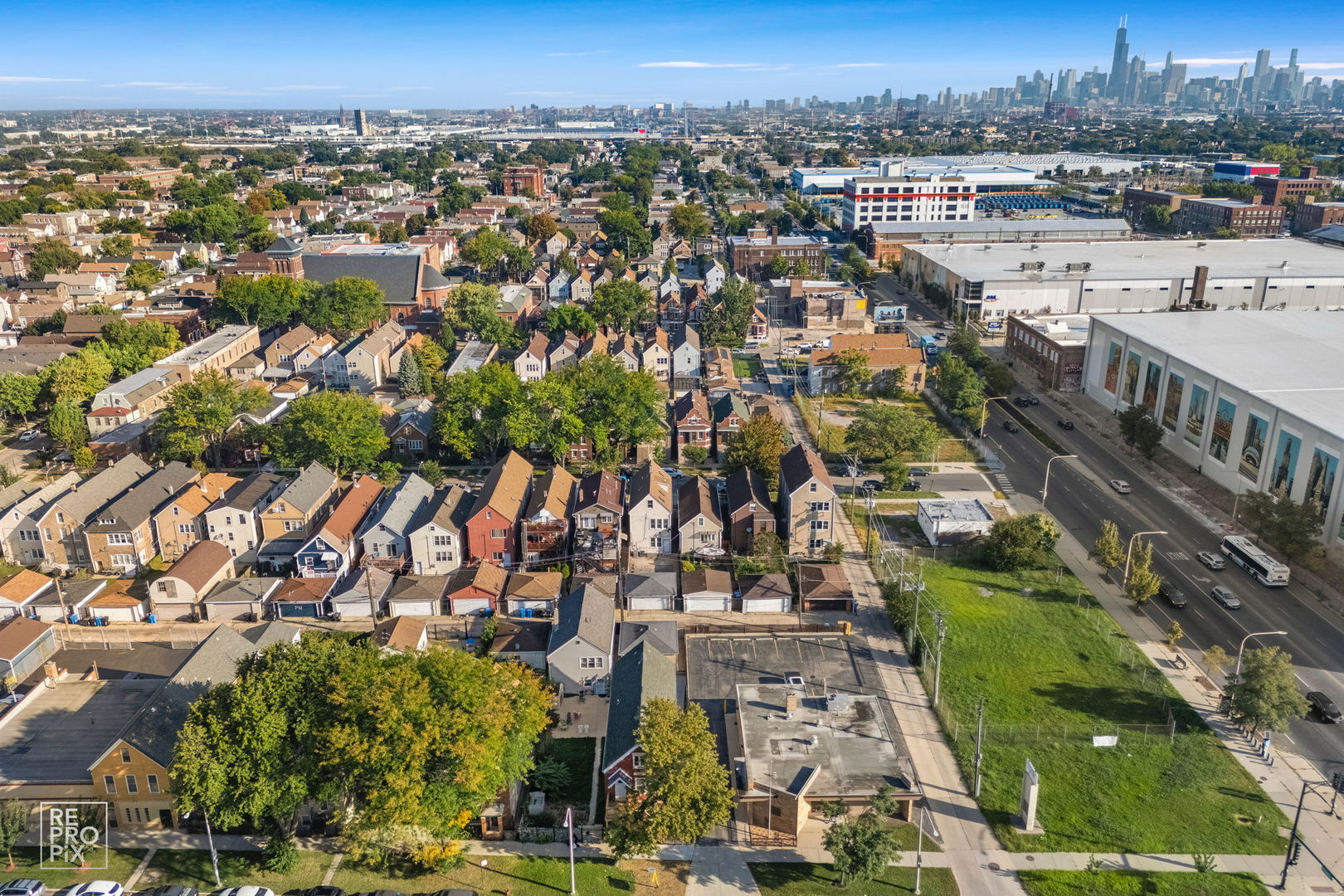 1624 West Pershing Road Chicago, IL 60609 - Photo 27 of 28 an aerial view of a city