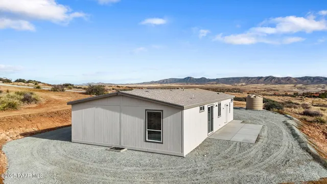 a view of a terrace with a ocean view