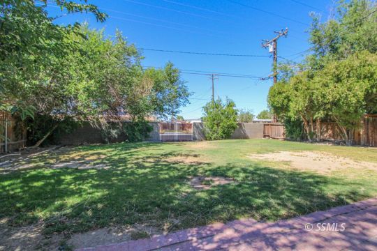 432 Debra Lane Ridgecrest, CA 93555 - Photo 37 of 39 a view of a backyard with potted plants and large trees