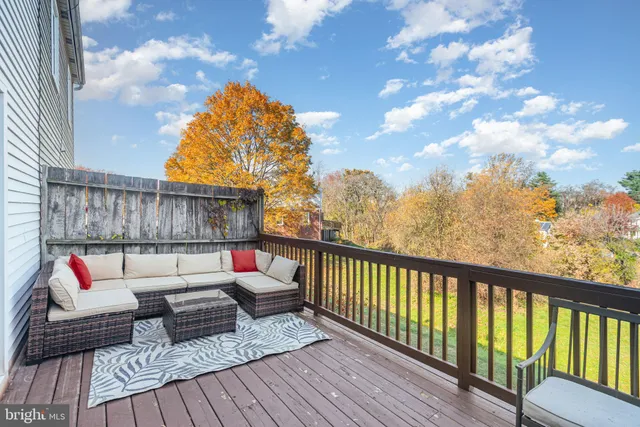 a terrace view with seating space