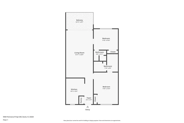 $250,000 | 9450 Poinciana Place, Unit 203, Davie, FL 33324