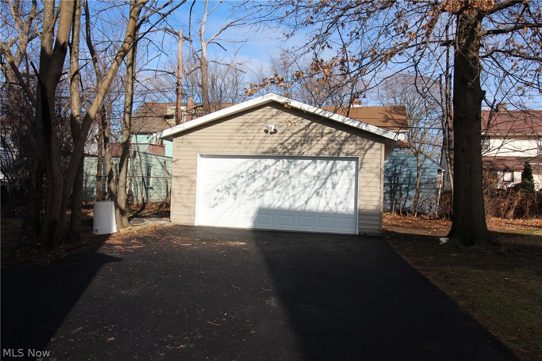3055 Becket Road Cleveland, OH 44120 - Photo 2 of 34 Newly constructed garage with new concrete pad, electrical outlet and garage door opener