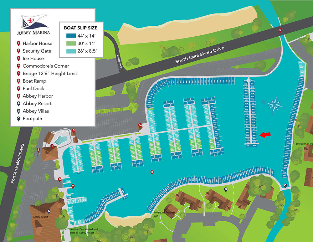 #925 on Abbey Harbor Map