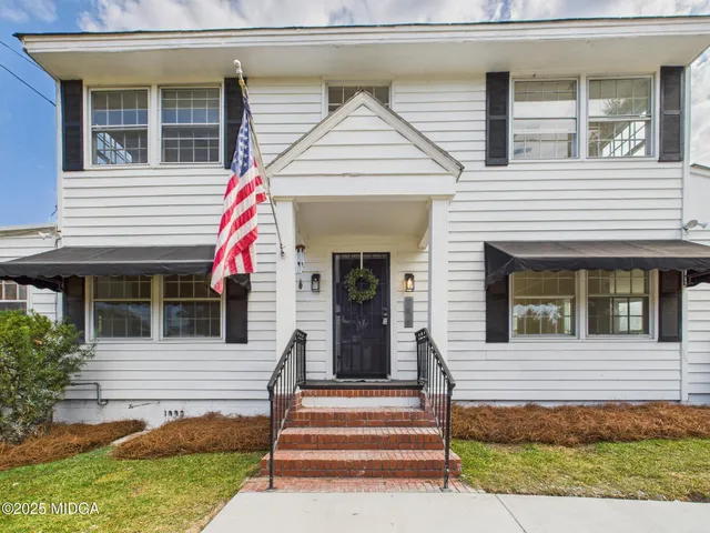 a front view of a house
