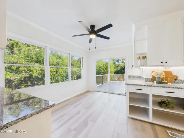 a view of a backyard of a house