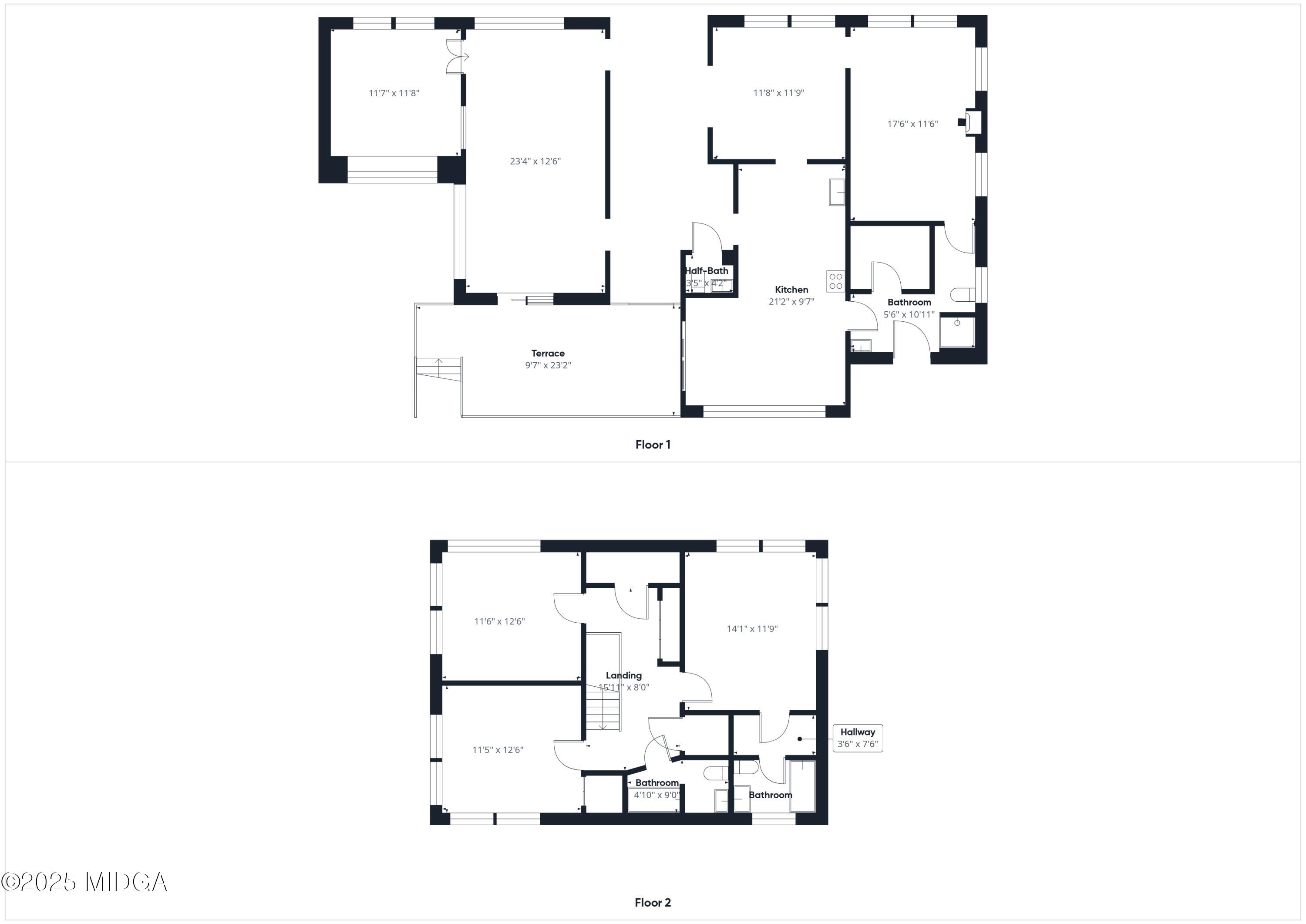 621 Forest Hill Road Macon, GA 31210 - Photo 50 of 50 a picture of floor plan