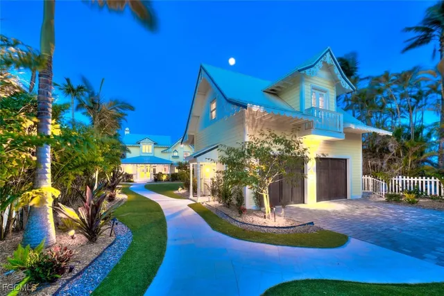 a view of a house with a swimming pool