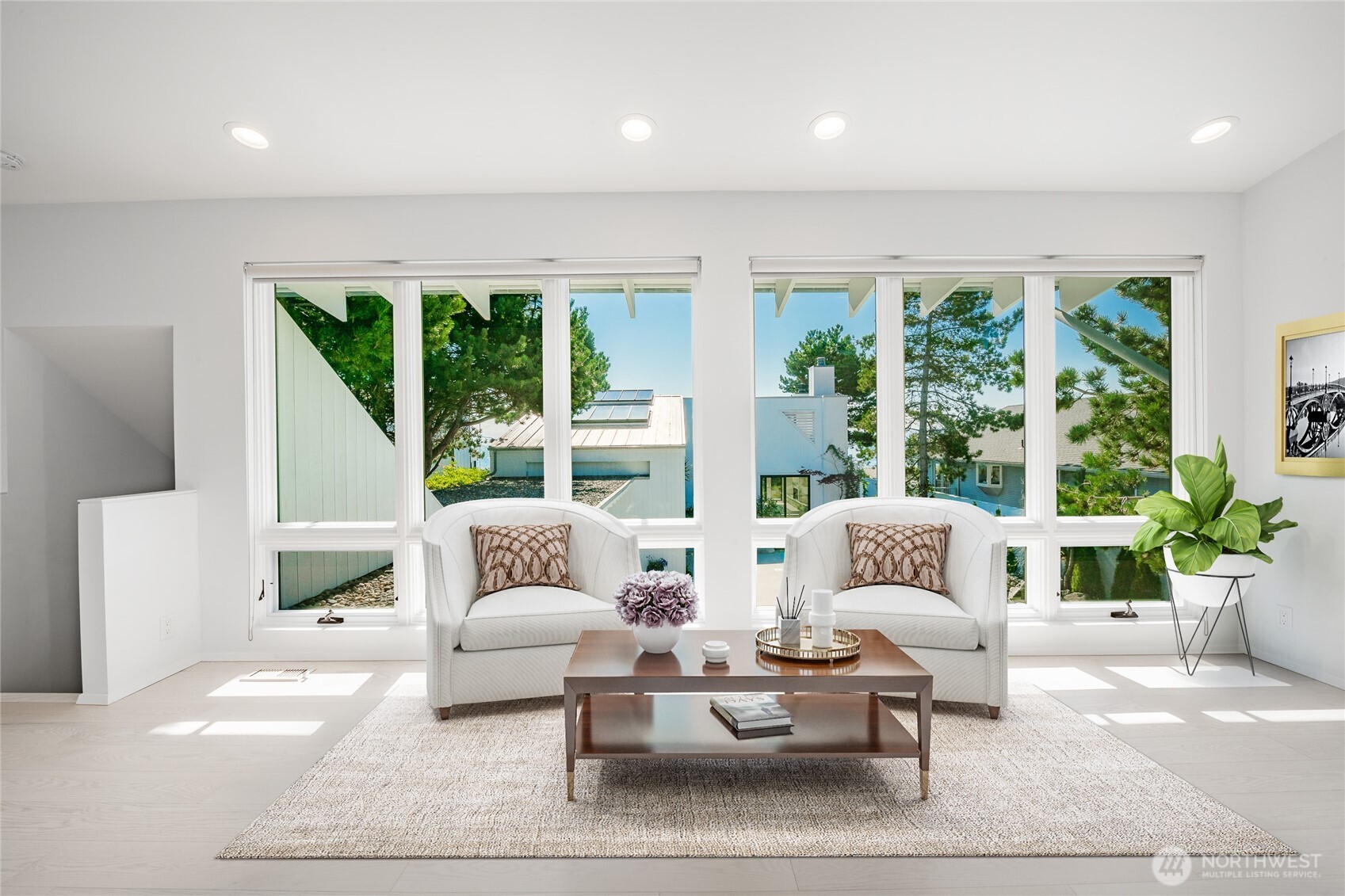 1613 Edwards Drive Point Roberts, WA 98281 - Photo 33 of 38 a living room with furniture and a large window