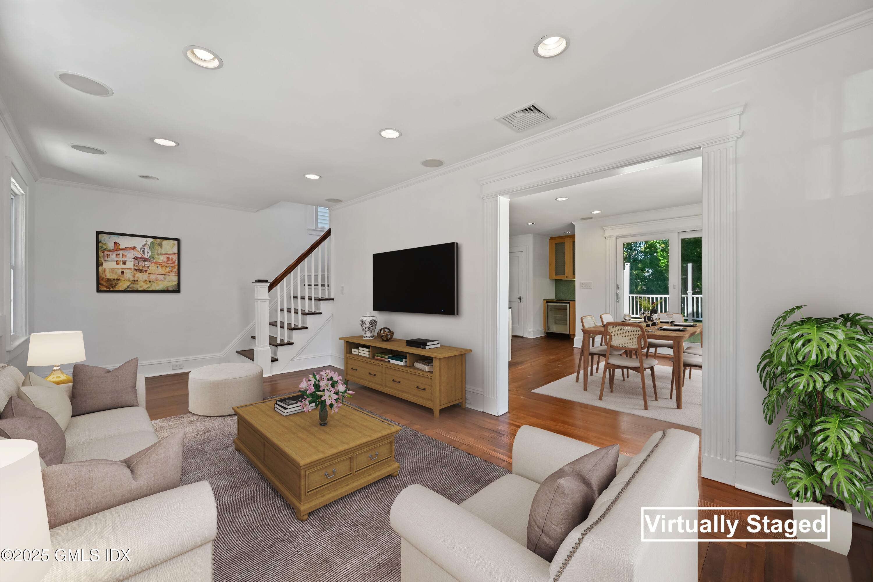 30 High Street Greenwich, CT 06830 - Photo 8 of 48 Virtually Staged Living Room