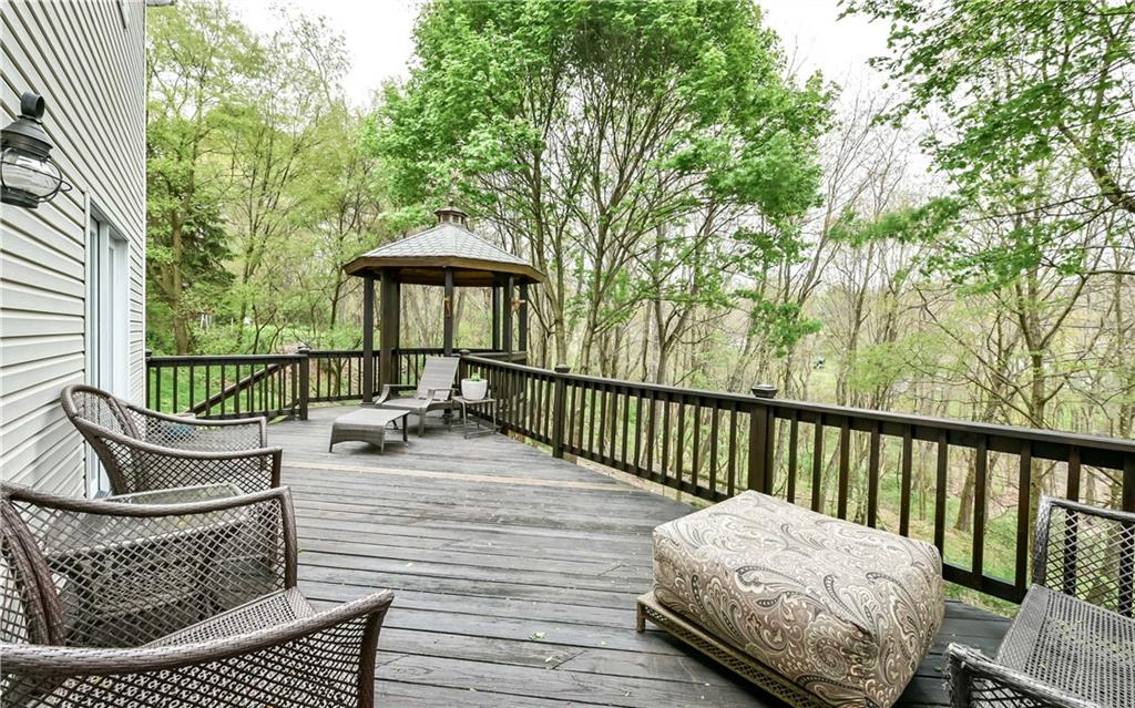 3844 Grove Road Gibsonia, PA 15044 - Photo 25 of 25 Large rear deck and gazebo with a gorgeous horse weathervane.