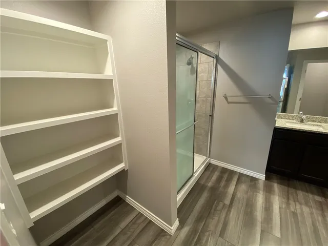 a view of walk in closet