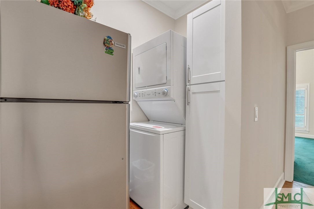 120 Winterberry Drive Savannah, GA 31406 - Photo 33 of 50 Stacked washer/dryer in MIL/young adult suite kitc
