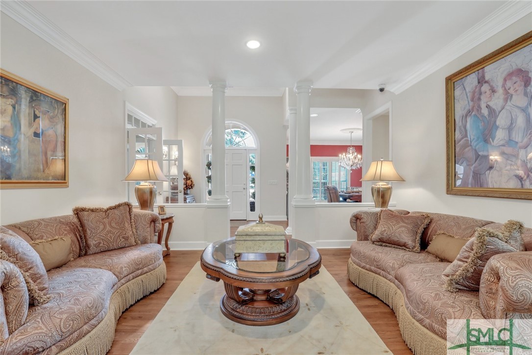 120 Winterberry Drive Savannah, GA 31406 - Photo 4 of 50 Formal living room with elegant columns
