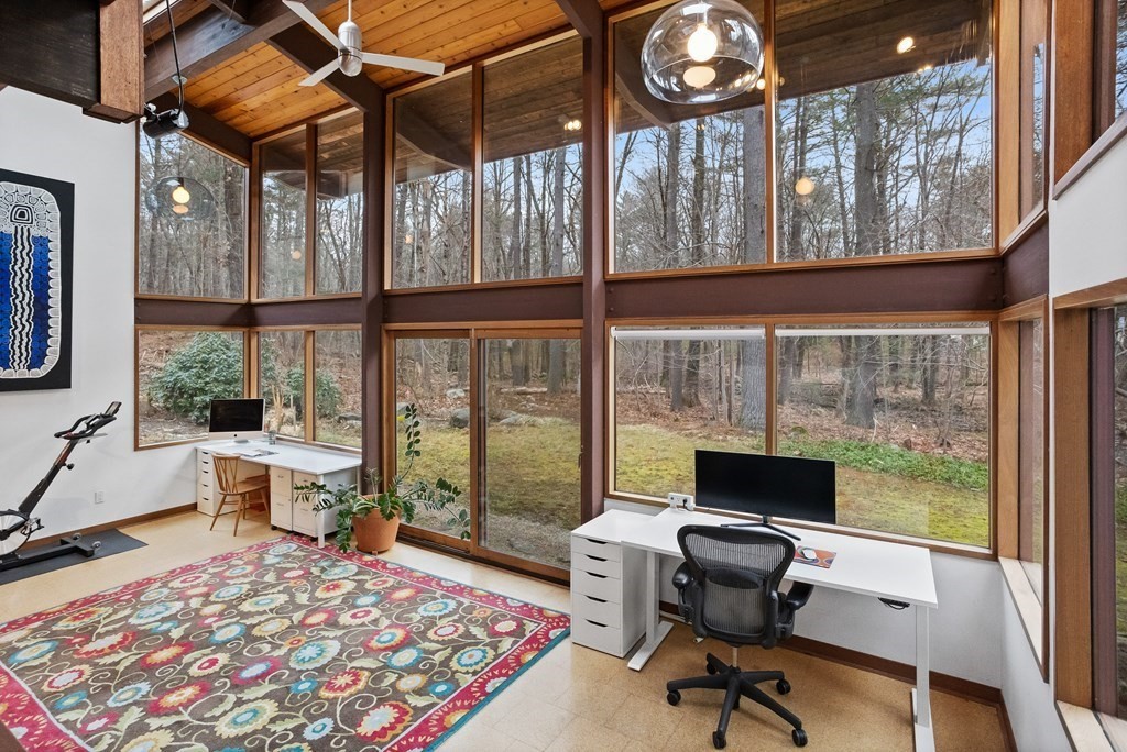 88 Heald Road Carlisle, MA 01741 - Photo 30 of 42 a view of a workspace with furniture and a window