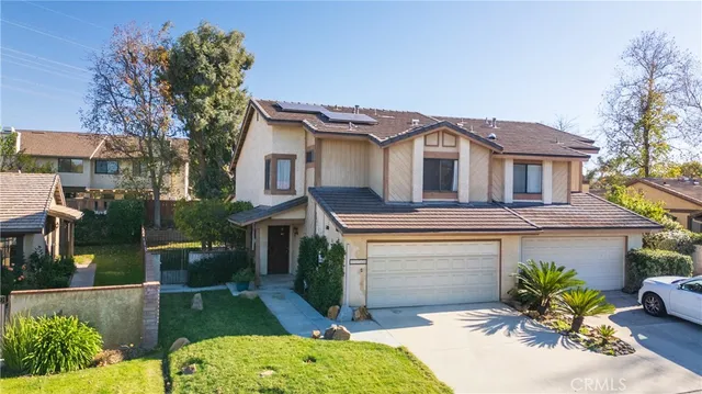 a view of a lake with a city