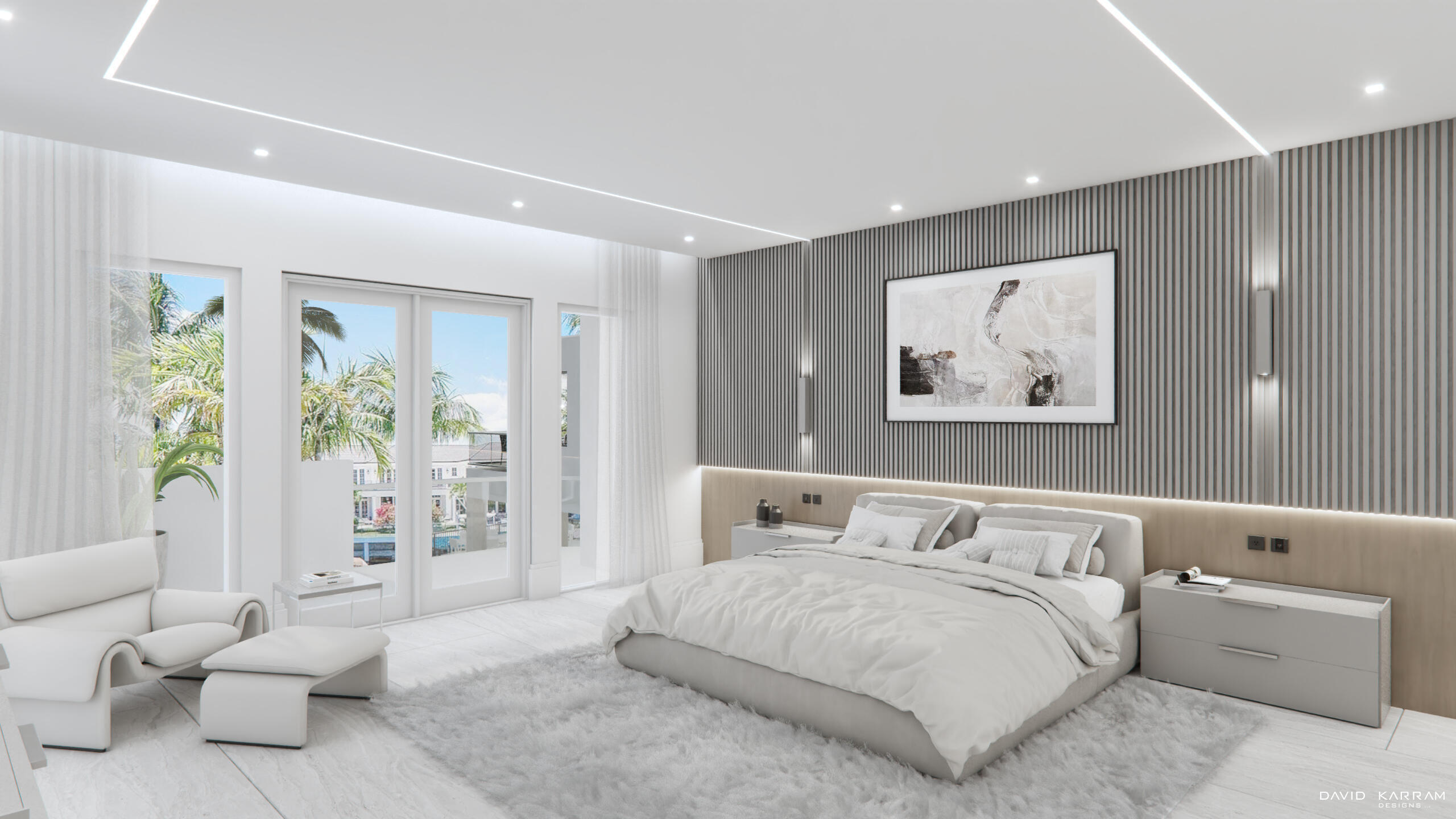 419 East Coconut Palm Road Boca Raton, FL 33432 - Photo 16 of 21 a bedroom with a bed and a large window