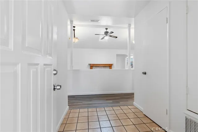 a view of an empty room