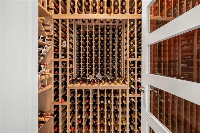 a view of a black door and a white door