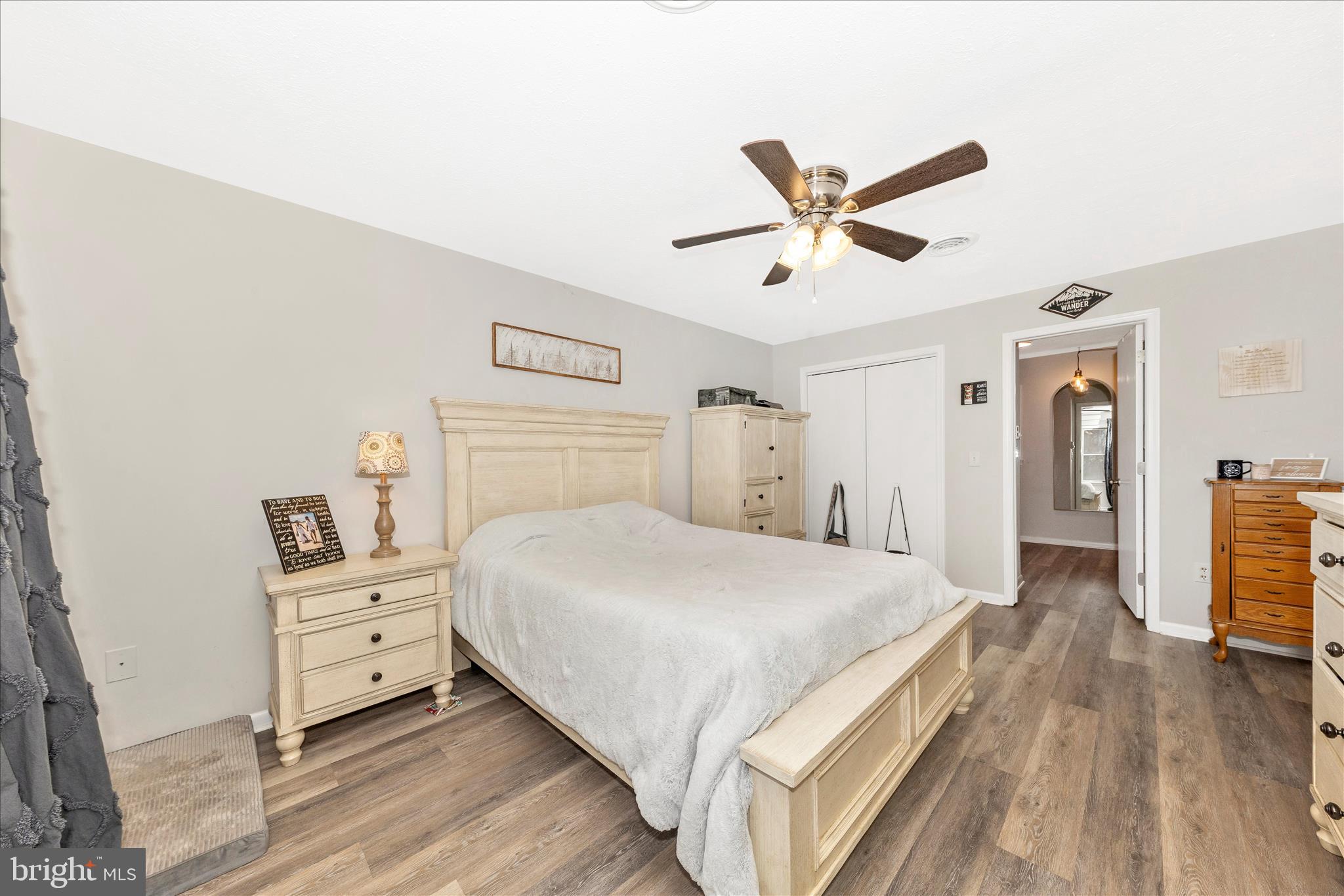 126 Game Trail Road Falling Waters, WV 25419 - Photo 19 of 41 a bedroom with a bed and a cabinets
