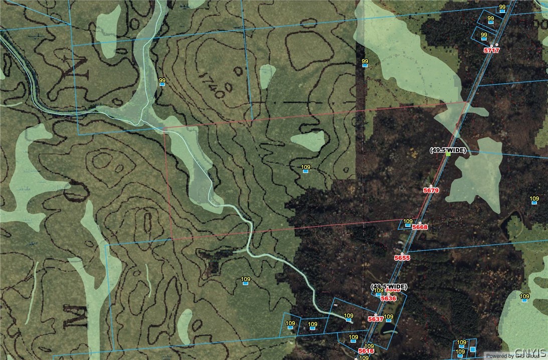 5679 Salmon River Road Montague, NY 13367 - Photo 3 of 31 Aerial of 99.3 acres showing elevation