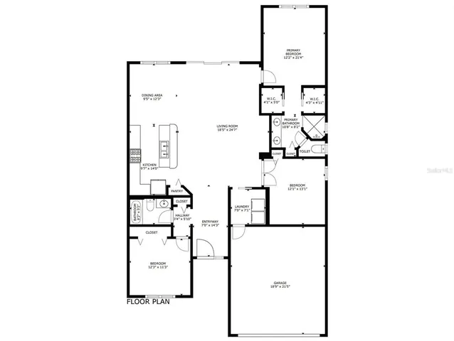 a picture of a floor plan