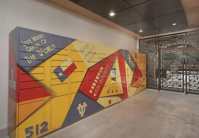 a view of a building with many windows