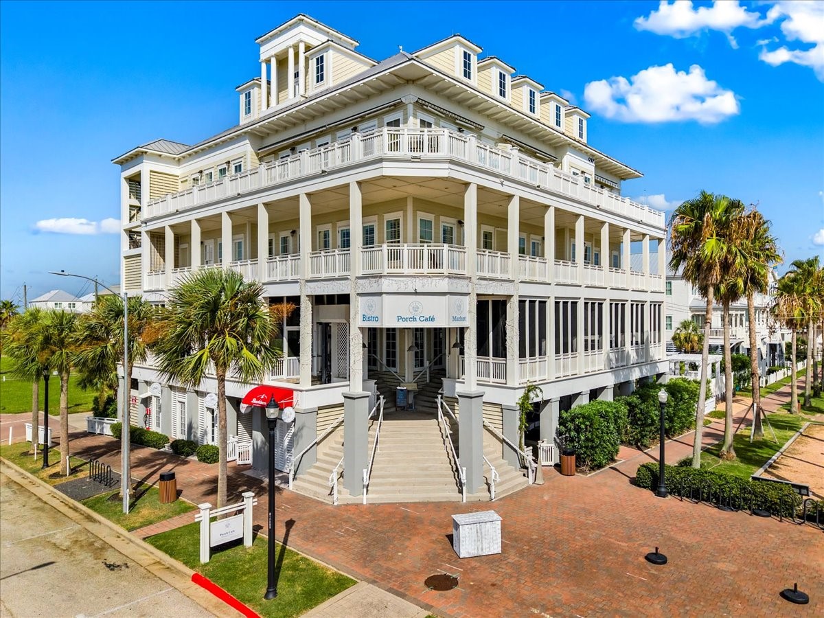 726 Positano Road Galveston, TX 77550 - Photo 11 of 20 a front view of a house with porch