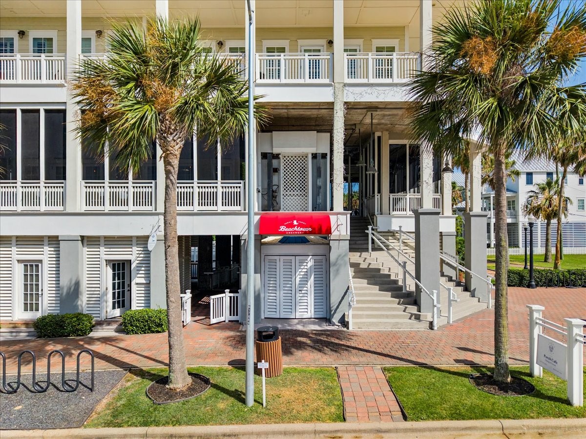 726 Positano Road Galveston, TX 77550 - Photo 12 of 20 a front view of a building with garden