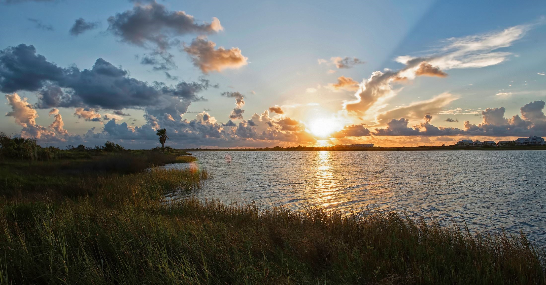 726 Positano Road Galveston, TX 77550 - Photo 10 of 20 a view of lake from top of house