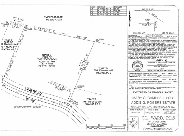 $39,900 | Tract E Vine Road, Westminster, SC 29693