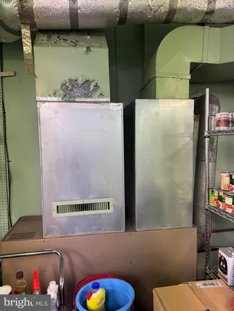 a view of storage and utility room