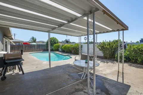 a outdoor view with a sitting space