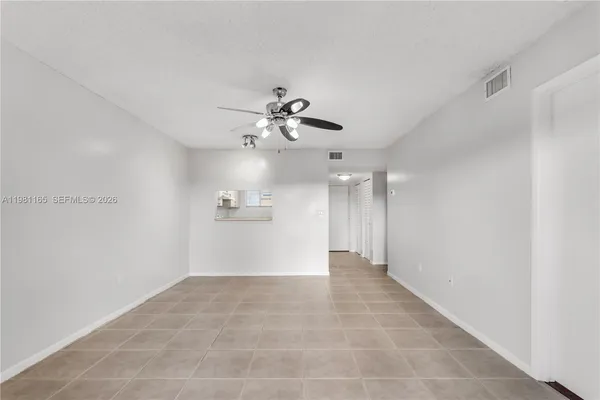 a view of an empty room