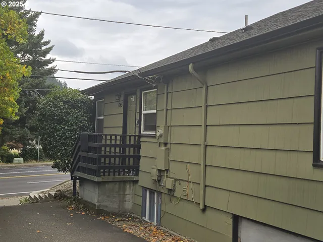 a backyard of a house