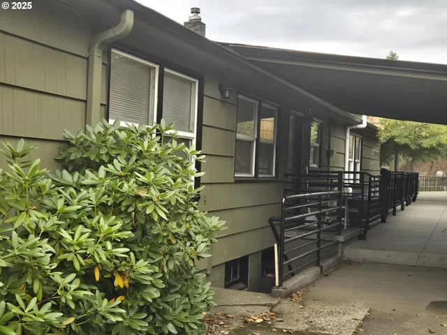 front view of a house with a garage