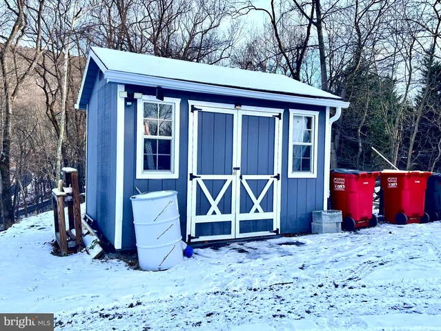a view of lake from balcony