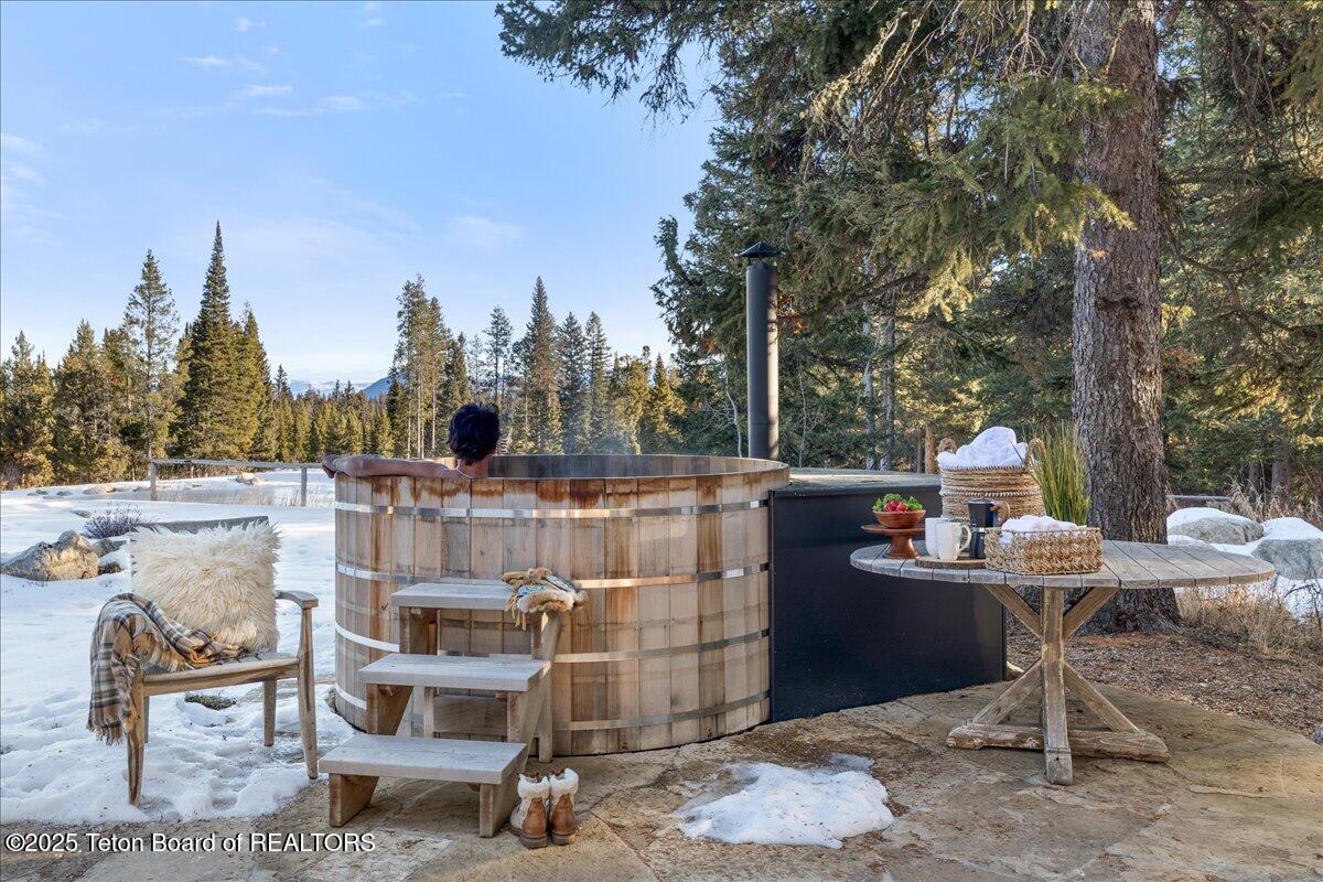 7000 West Gill Huff Road Wilson, WY 83014 - Photo 25 of 37 Outdoor wellness center