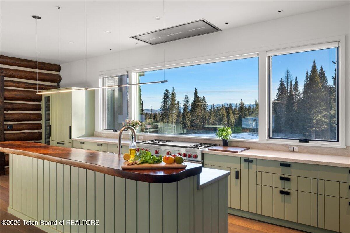 7000 West Gill Huff Road Wilson, WY 83014 - Photo 5 of 37 Kitchen facing east