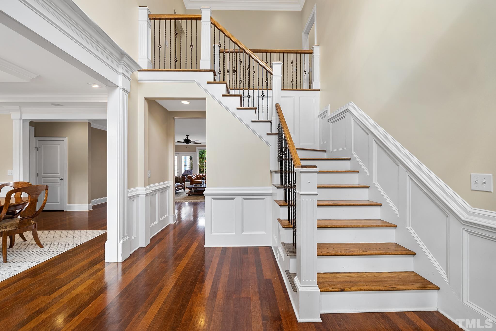 3044 Farrior Road Raleigh, NC 27607 - Photo 4 of 64 a view of entryway and hall with wooden floor