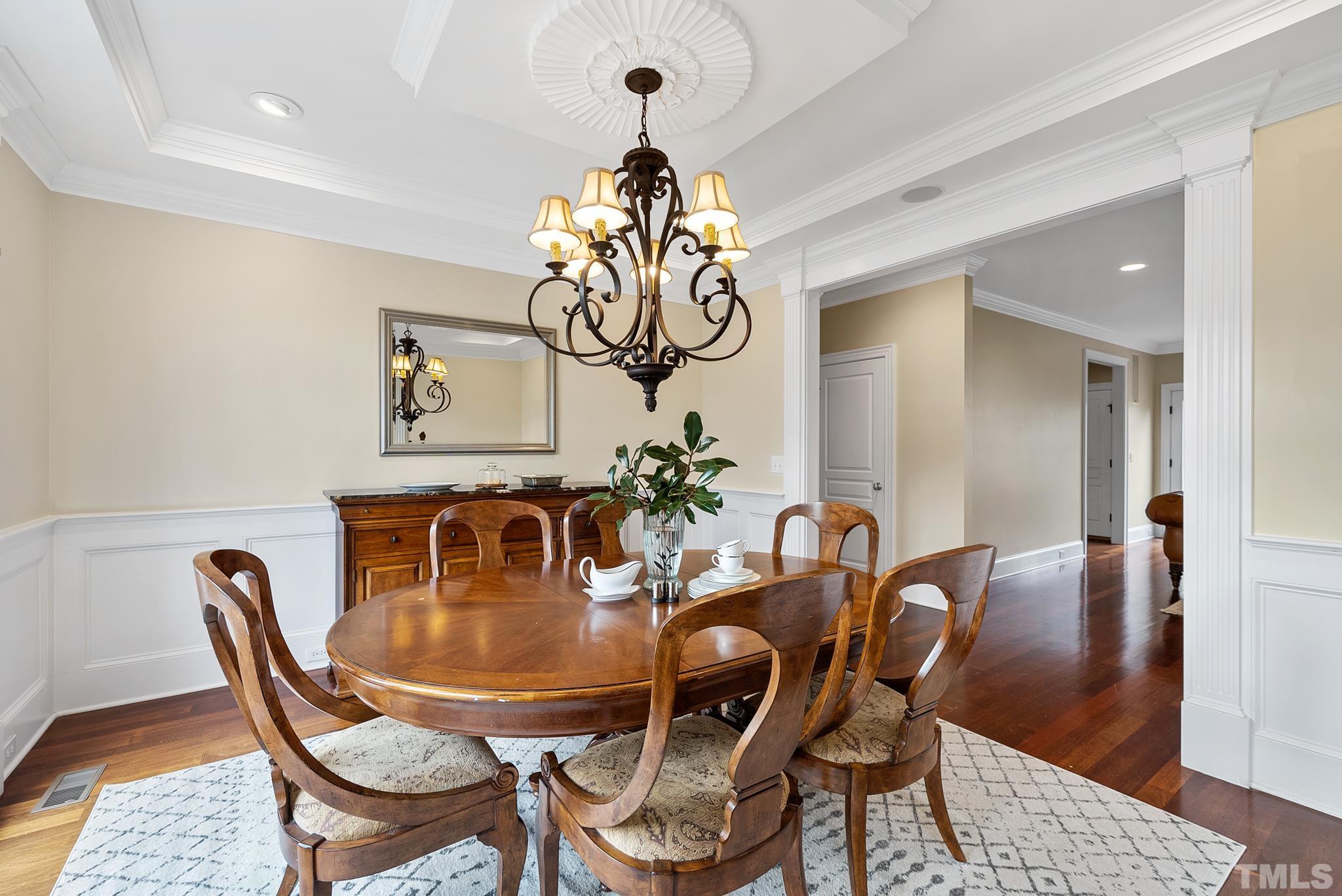 3044 Farrior Road Raleigh, NC 27607 - Photo 5 of 64 a dining room with furniture and wooden floor