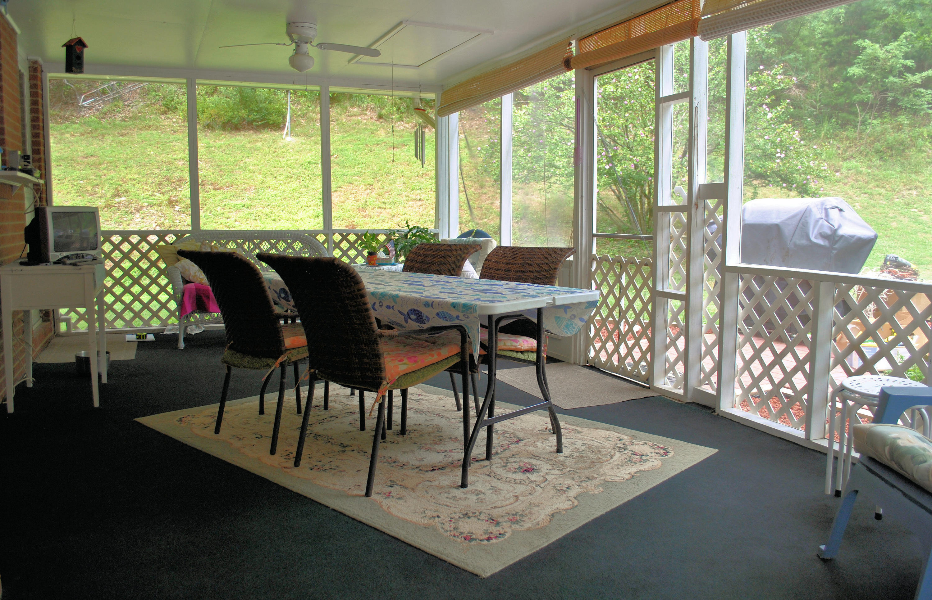 219 Berryhill Road Northwest Riner, VA 24149 - Photo 26 of 54 a view of a dining room with furniture window and outside view
